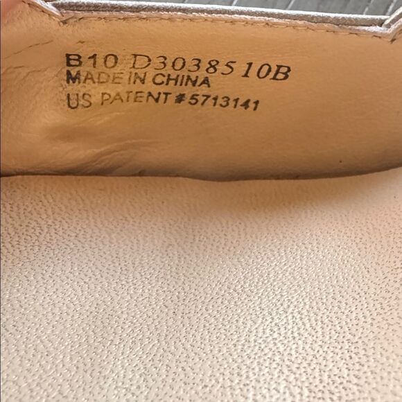 Cole Haan NIKE AIR Elegant Leather Light Pewter Open-Toe Slingback Heels Size 10 - Picture 6 of 12